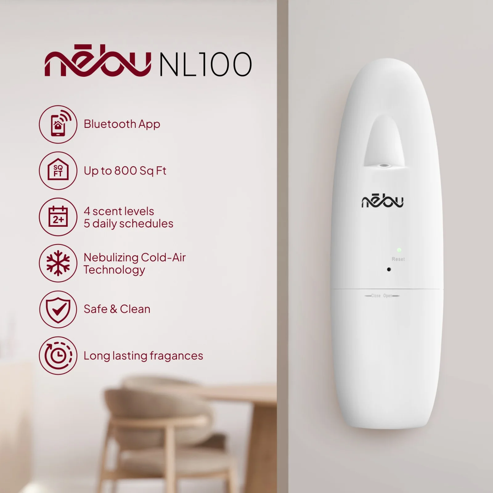 Bluetooth Waterless Scent Diffuser - NL100 - Image 6